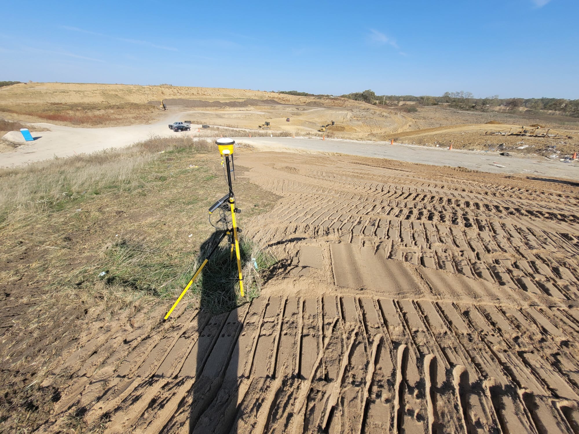 Graded ground at Great River Regional Waste Authority