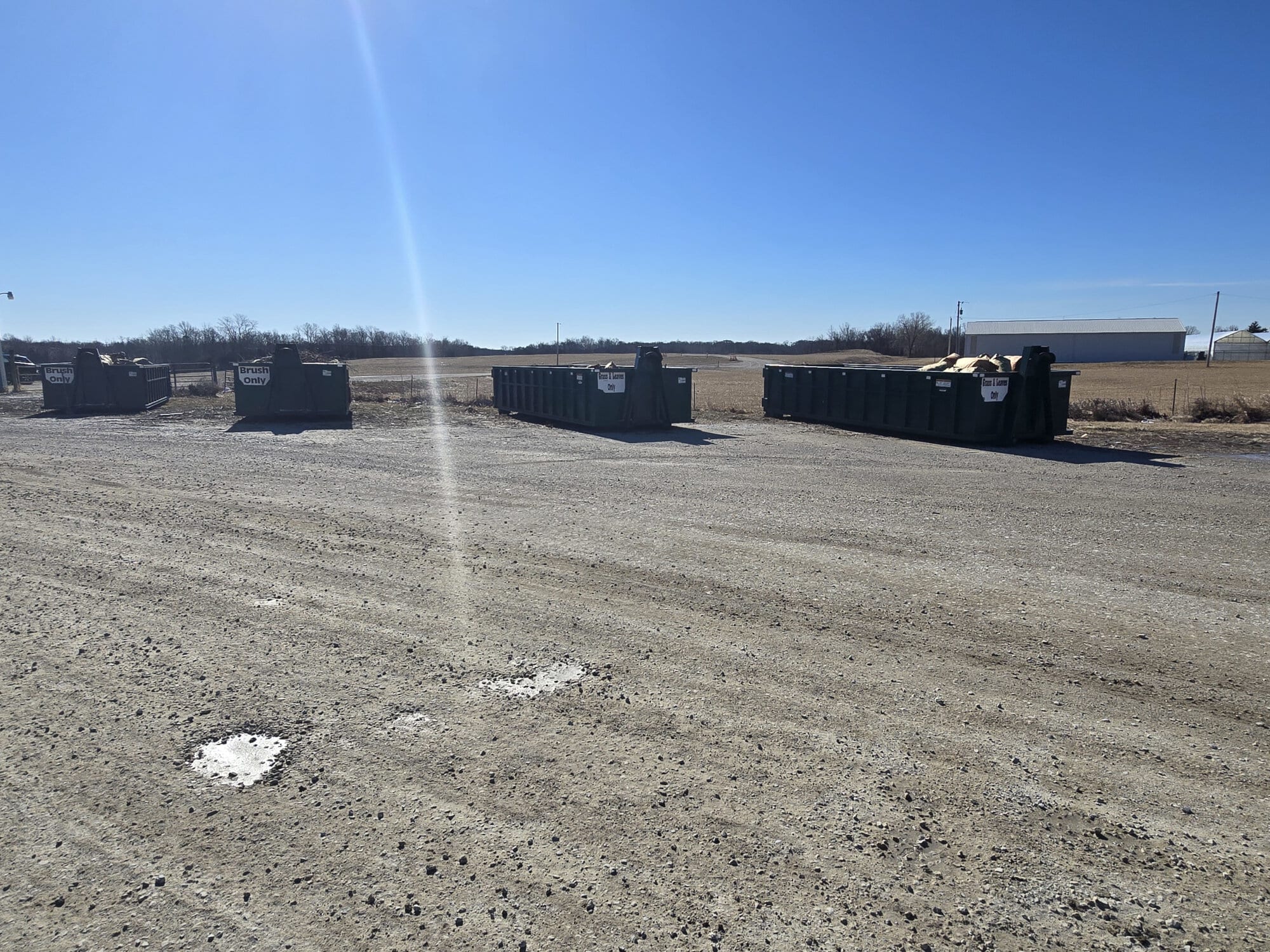 Great River Regional Waste Authority Recycling Containers in the field